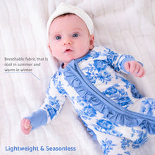 Load image into Gallery viewer, A Peony For Your Thoughts Baby Bamboo Pajamas