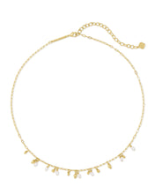 Load image into Gallery viewer, Kendra Scott Mollie Gold Choker Necklace in White Pearl