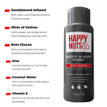 Load image into Gallery viewer, Happy Nuts Body &amp; Nut Wash - Big Wood