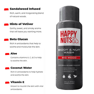 Happy Nuts Body & Nut Wash - Big Wood