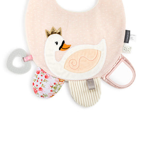 Demdaco Activity Bib - Pink Swan