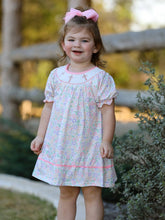 Load image into Gallery viewer, Girl's Smocked Cross Embroidery Dress