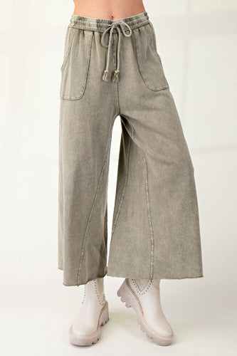 Emma Wide Leg Pants by Easel - Ash