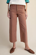 Taryn Straight Leg Pants by Easel - Red Bean