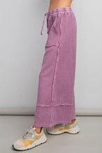 Load image into Gallery viewer, Terry Knit Palazzo Pants by Easel - Wild Berry