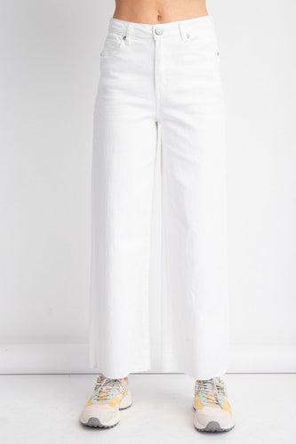 Brooke Wide Leg Pants by Easel - White