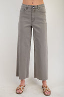Brooke Wide Leg Pants by Easel - Ash Olive