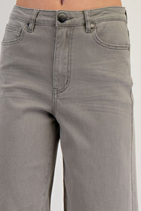 Brooke Wide Leg Pants by Easel - Ash Olive