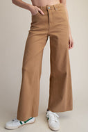 Brooke Wide Leg Pants by Easel - Pecan Brown
