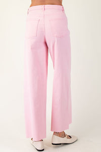 Brooke Wide Leg Pants by Easel - Pink Foam