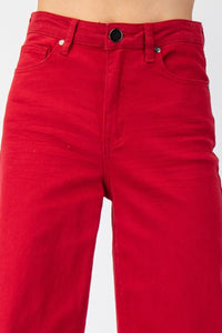 Brooke Wide Leg Pants by Easel - Red Velvet