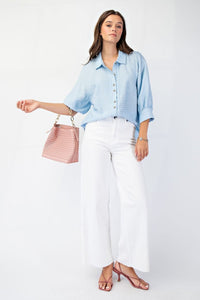 Brooke Wide Leg Pants by Easel - White