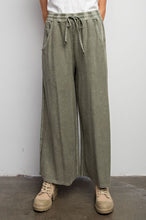 Load image into Gallery viewer, Terry Wide Leg Pants by Easel - Faded Olive