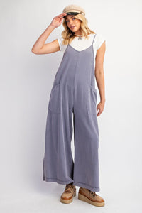 Free Spirit Wide Leg Jumpsuit - Crown Blue