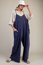 Load image into Gallery viewer, Free Spirit Wide Leg Jumpsuit - Blueberry