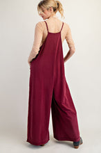 Load image into Gallery viewer, Free Spirit Wide Leg Jumpsuit - Burgundy