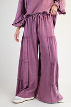 Load image into Gallery viewer, Remi Tiered Wide Leg Pants - Raspberry