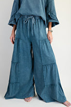 Load image into Gallery viewer, Zara Tiered Wide Leg Pants - Teal