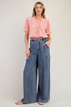 Load image into Gallery viewer, Good Luck Babe Denim Pants - Dark Denim