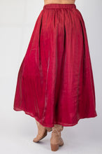 Load image into Gallery viewer, Holiday Soiree Maxi Skirt - Wine