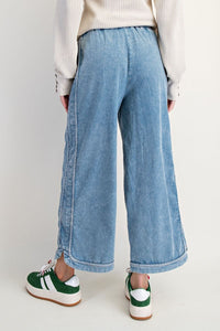 Diana Wide Leg Pants by Easel - Light Denim