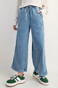 Diana Wide Leg Pants by Easel - Light Denim