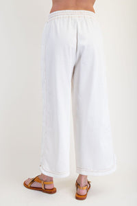 Diana Wide Leg Pants by Easel - White