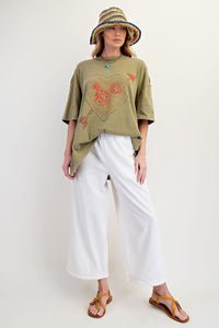 Diana Wide Leg Pants by Easel - White