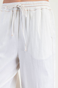 Diana Wide Leg Pants by Easel - White