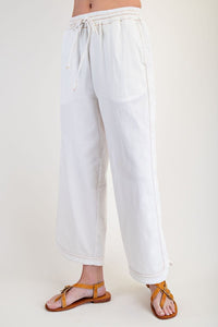 Diana Wide Leg Pants by Easel - White