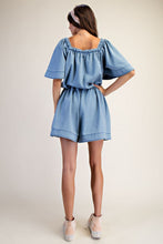 Load image into Gallery viewer, CJ Washed Denim Romper by Easel