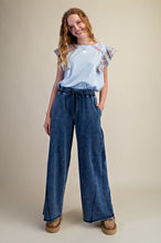 Load image into Gallery viewer, Lex Wide Leg Pants - Washed Denim