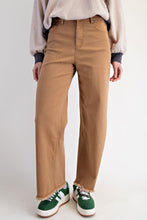 Load image into Gallery viewer, Cali Frayed Hem Pants - Camel