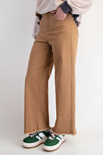 Load image into Gallery viewer, Cali Frayed Hem Pants - Camel