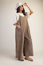 Load image into Gallery viewer, Floral Spirit Wide Leg Jumpsuit - Olive