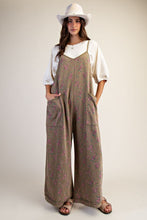 Load image into Gallery viewer, Floral Spirit Wide Leg Jumpsuit - Olive
