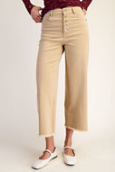 Witney Button Fly Pants by Easel - Almond