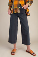 Witney Button Fly Pants by Easel - Smoke