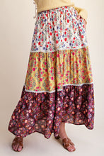Load image into Gallery viewer, Multi Floral Maxi Skirt
