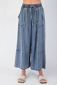 Rhiana Denim Pants - Washed Denim