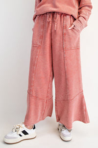 Asher Mineral Washed Pants by Easel - Boho Red