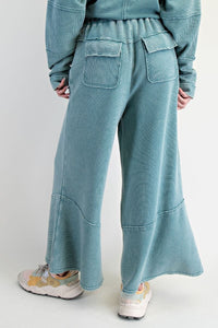 Asher Mineral Washed Pants by Easel - Faded Teal