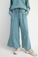 Load image into Gallery viewer, Asher Mineral Washed Pants by Easel - Faded Teal