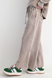 Asher Mineral Washed Pants by Easel - Light Mocha
