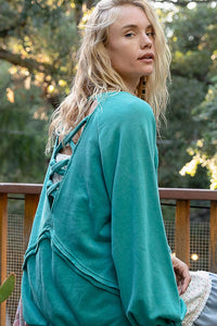 The Crissy Pullover - Evergreen Teal