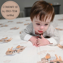 Load image into Gallery viewer, Noah's Ark Muslin Swaddle Blanket