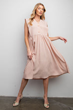 Load image into Gallery viewer, Cecily Button Top Dress - Blush