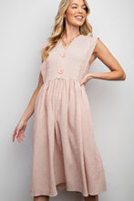 Load image into Gallery viewer, Cecily Button Top Dress - Blush