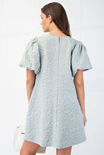 Load image into Gallery viewer, Scottie Puff Sleeve Dress - Dusty Sage