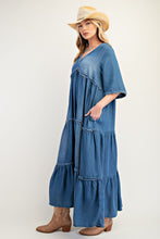 Load image into Gallery viewer, Daniella Denim Maxi Dress